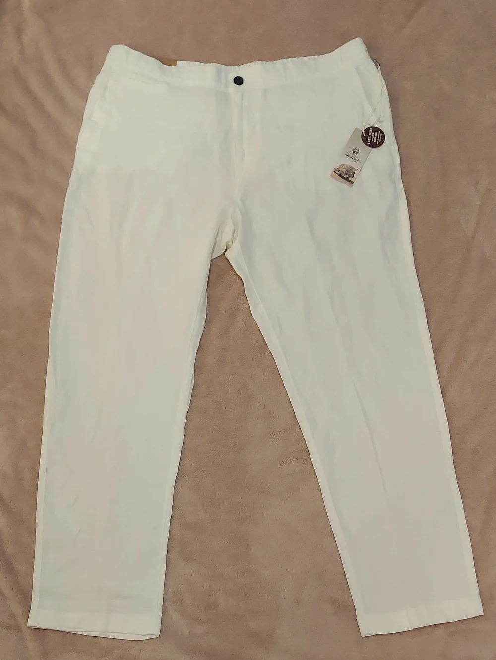 Panama Jack Men's White NWT Linen Chino Pant Size XL